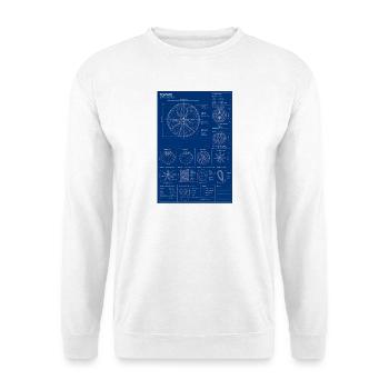 Diagramme de plan de la tomate - Sweat-shirt Unisexe - blanc - Devant