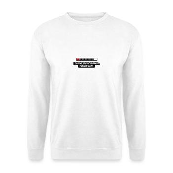 Soziale Energie wird geladen - Unisex Pullover - Weiß - Vorne