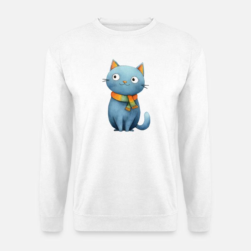 Little cat magic tale style - Unisex Sweatshirt - white