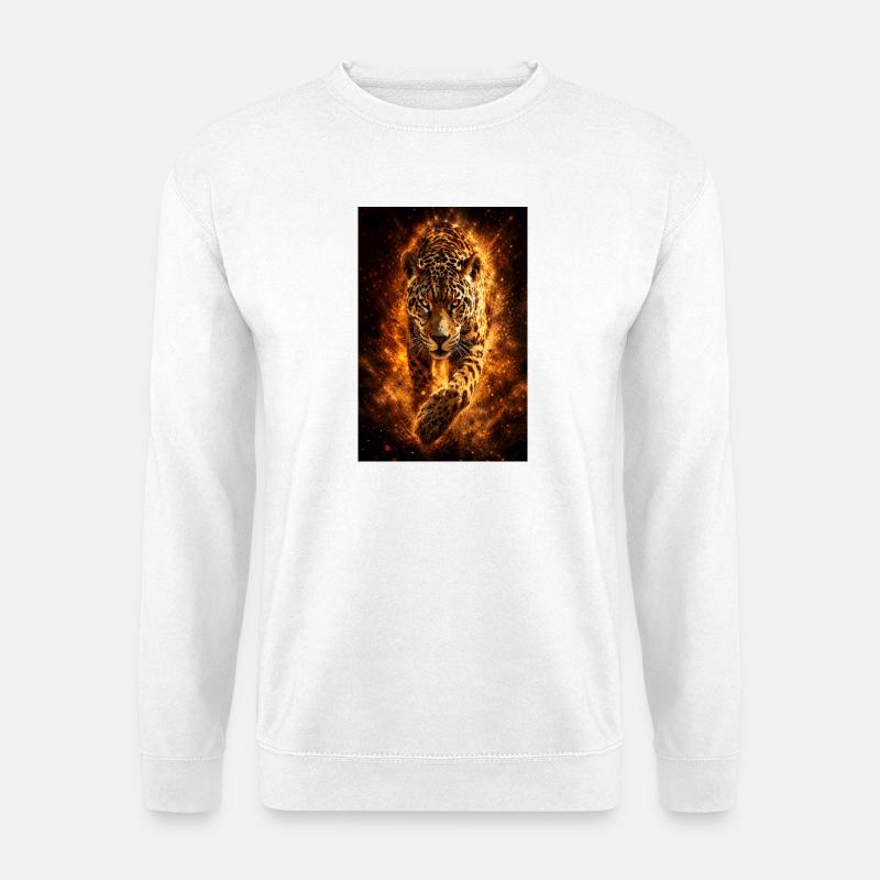 Inferno Leopard Blaze - Unisex Sweatshirt - white
