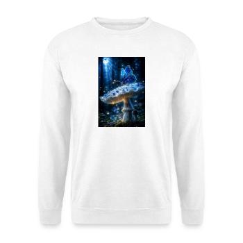 Bioluminescent Forest Butterfly - Unisex Sweatshirt - white - Front