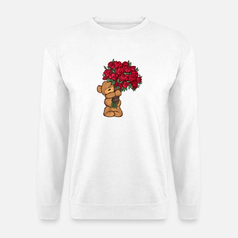 Baer_Blumen - Unisex Sweatshirt - white