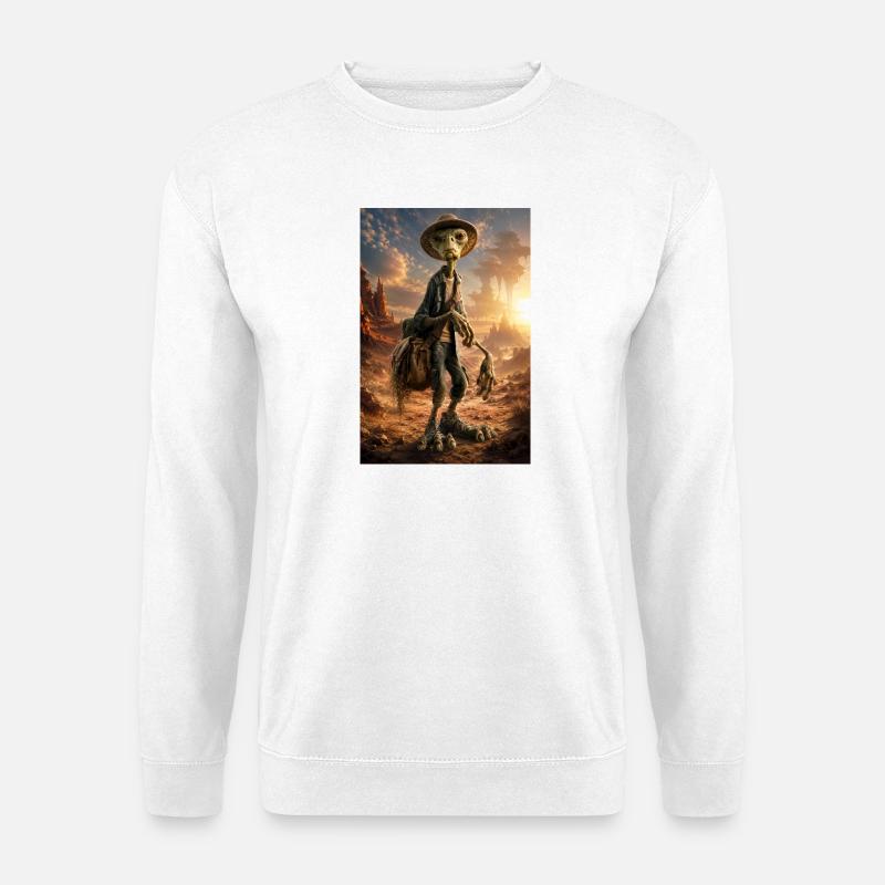 Dustbound Hitchhiker in Dunes - Unisex Sweatshirt - white