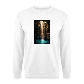 Poutres de grotte et bassin azur - Sweat-shirt Unisexe - blanc - Devant