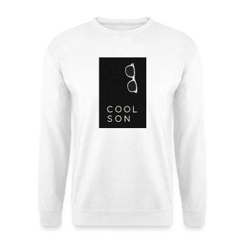 Cool Son – Design minimaliste de streetwear - Sweat-shirt Unisexe - blanc - Devant