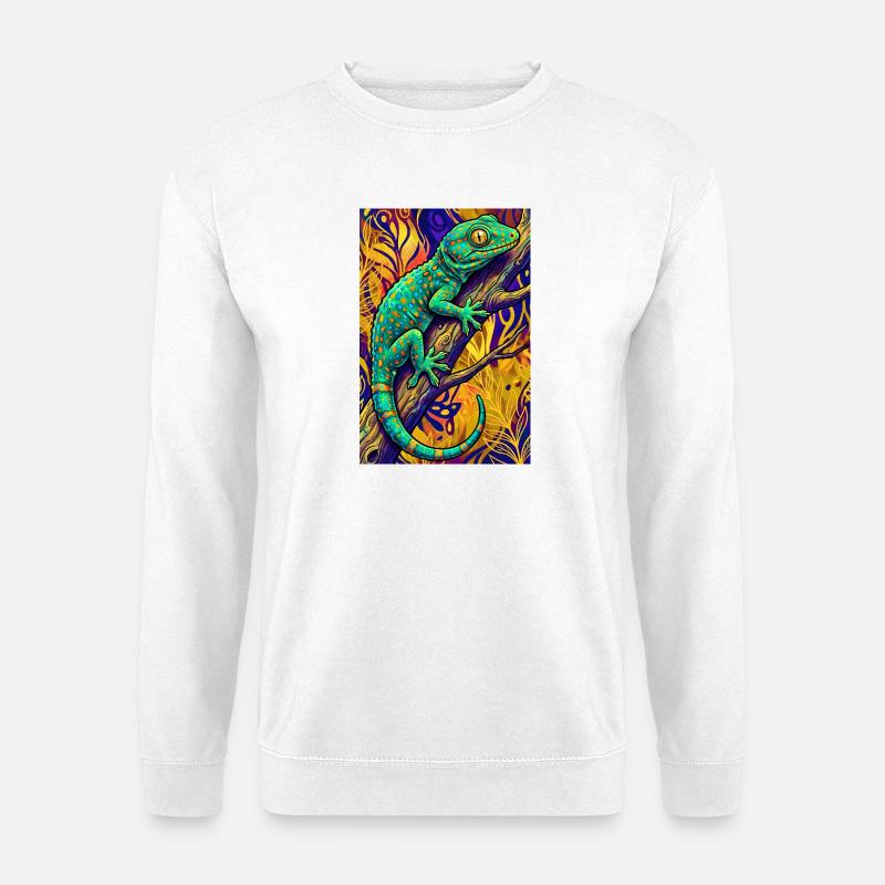 Gecko - Sweat-shirt Unisexe - blanc
