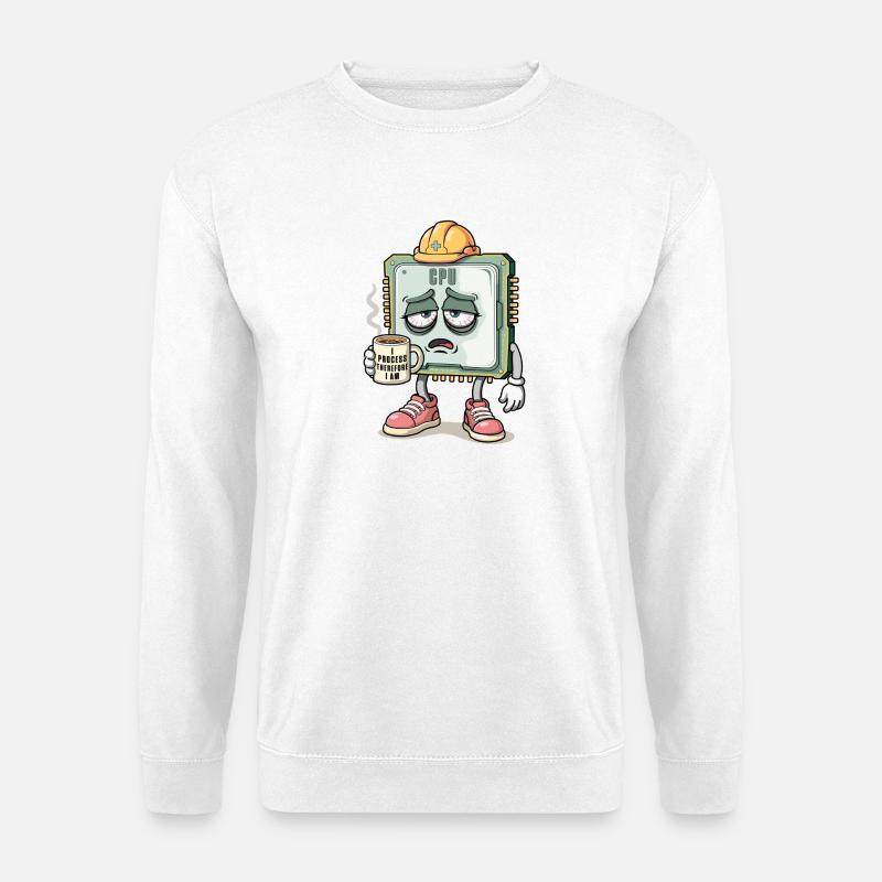 Caractère CPU - Sweat-shirt Unisexe - blanc