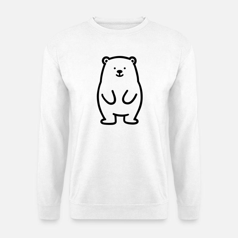 bear cub - Unisex Sweatshirt - white