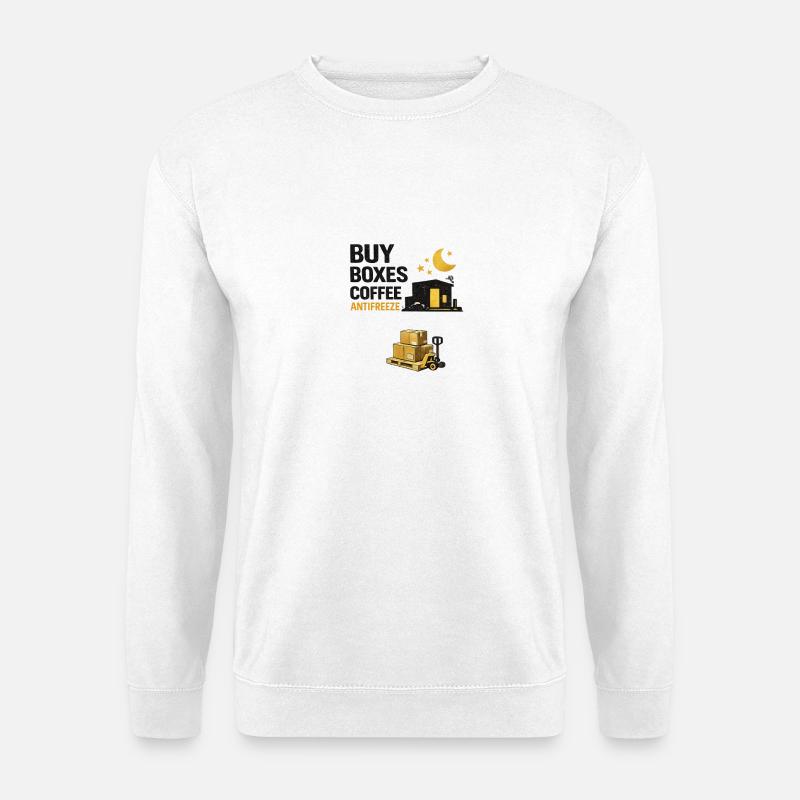 Night Shift Boxes Coffee Antifreeze - Unisex Sweatshirt - white