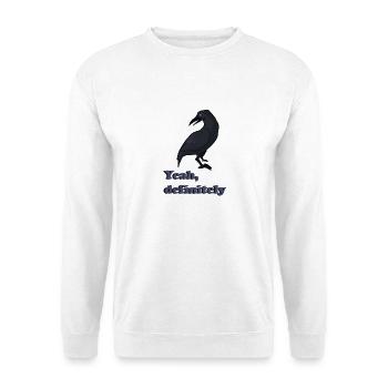 Raven print for couples ( MATCHING 2) - Unisex Sweatshirt - white - Front