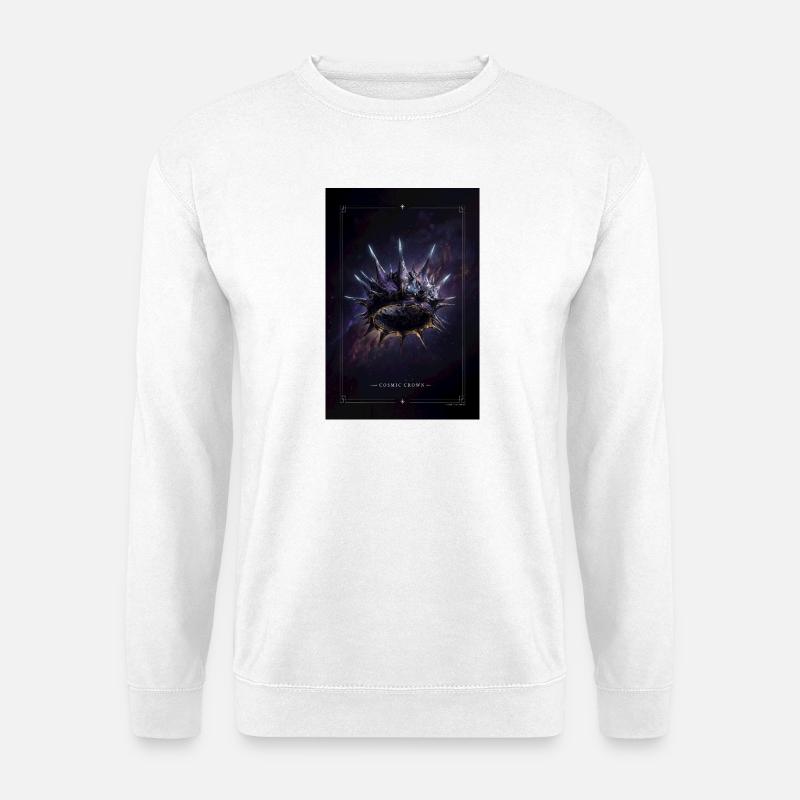 Cosmic Crown Nebula Ring - Unisex Sweatshirt - white