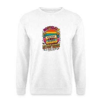 Retro Mixtape Nostalgia Vibes - Unisex Sweatshirt - white - Front