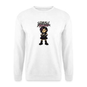 Metal Princess Punk Girl - Sweat-shirt Unisexe - blanc - Devant