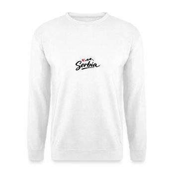 Souvenir de design de voyage en Serbie : vacances dans les Balkans - Sweat-shirt Unisexe - blanc - Devant