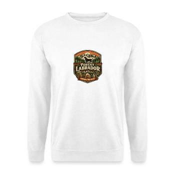 Design de silhouette nature des montagnes Dog Paw Forest - Sweat-shirt Unisexe - blanc - Devant