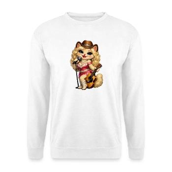 Katzendolly - Unisex Pullover - Weiß - Vorne