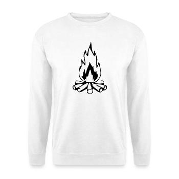 Fire Campfire Gift - Unisex Sweatshirt - white - Front