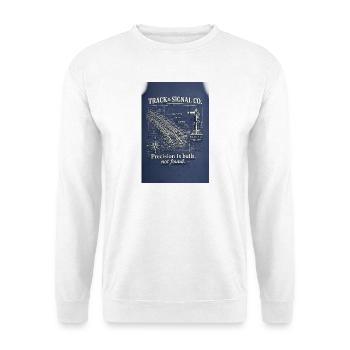 Précision des plans technologiques ferroviaires - Sweat-shirt Unisexe - blanc - Devant