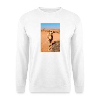 Wüstenkamel in der Sonne - Unisex Pullover - Weiß - Vorne
