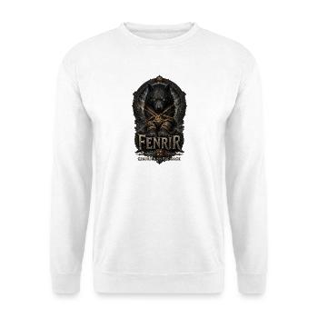 Fenrir Wolf Ragnarök Emblem - Unisex Pullover - Weiß - Vorne