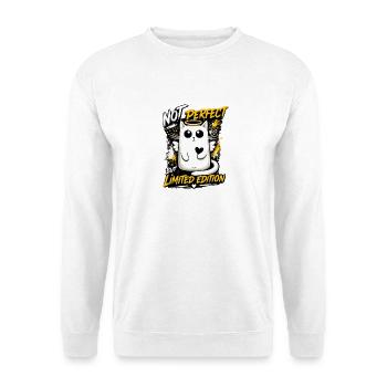 Not Perfect – Édition Limitée Chat - Sweat-shirt Unisexe - blanc - Devant