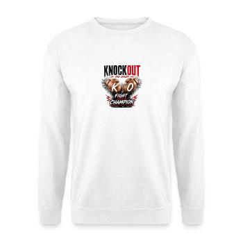 Puissance de boîte Knockout Esprit Combatif - Sweat-shirt Unisexe - blanc - Devant