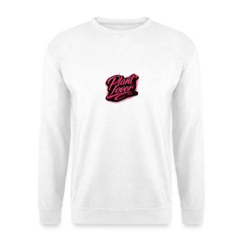 Plant Lover – Pink Retro Plant Statement - Unisex Sweatshirt - white - Front