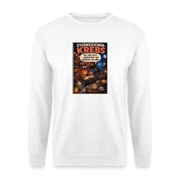 Sternzeichen Krebs -  Gefühle werden archiviert - Unisex Pullover - Weiß - Vorne