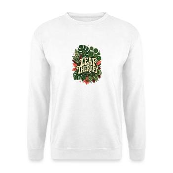 Leaf Therapy – Daily Dose Pflanzen Statement - Unisex Pullover - Weiß - Vorne