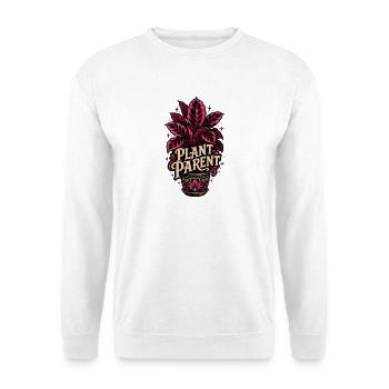 Plant Parent – Neon Calathea Pflanzen Design - Sweat-shirt Unisexe - blanc - Devant