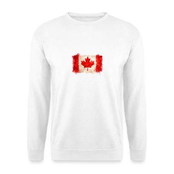 Aquarell-Ahornblattflagge - Unisex Pullover - Weiß - Vorne