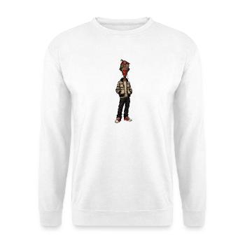 Maskenporträt im Straßenstil - Unisex Pullover - Weiß - Vorne