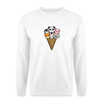 Eiscreme (nicht vegan) - Unisex Pullover - Weiß - Vorne