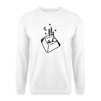 ESC Nature | Geek-Camping - Unisex Pullover - Weiß - Vorne