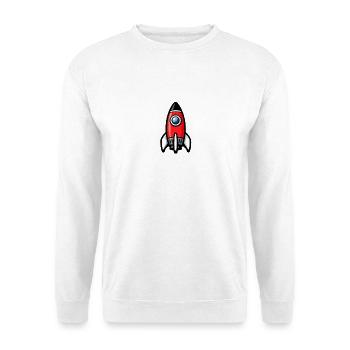 Comic Rocket Retro - Unisex Sweatshirt - white - Front