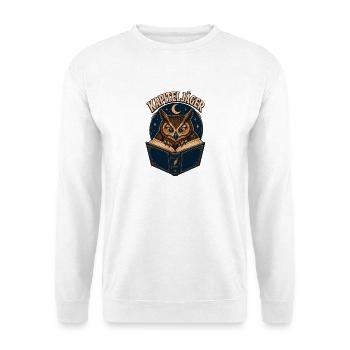 Kapiteljäger Nachtbuch-Eule - Unisex Pullover - Weiß - Vorne