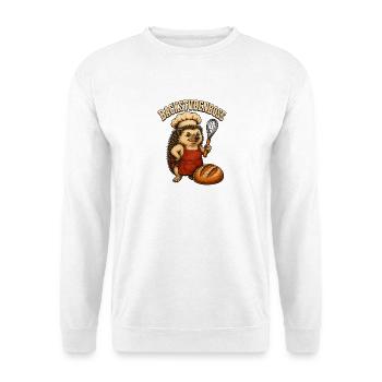 Backstubenboss Igel Koch - Unisex Pullover - Weiß - Vorne