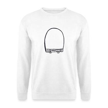 Black cap - Unisex Sweatshirt - white - Front