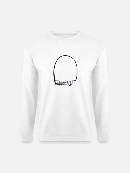 Black cap - Unisex Sweatshirt - white