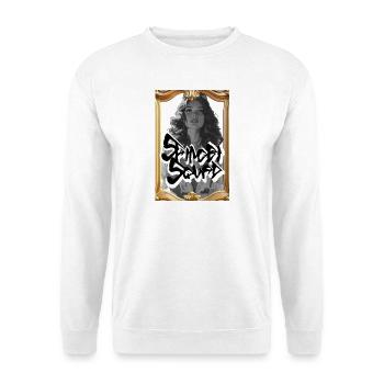 Cadre de portrait Graffiti Noir - Sweat-shirt Unisexe - blanc - Devant