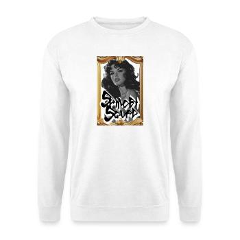 Monochrome Graffiti Portrait - Unisex Sweatshirt - white - Front
