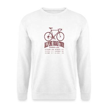 Tour Alpin Route 1976 Vintage - Sweat-shirt Unisexe - blanc - Devant