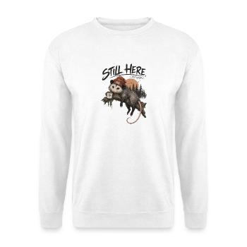 Toujours ici, opossum - Sweat-shirt Unisexe - blanc - Devant
