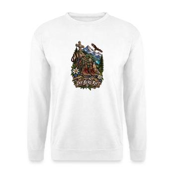 Der Berg ruft: Alpenexpedition - Unisex Pullover - Weiß - Vorne
