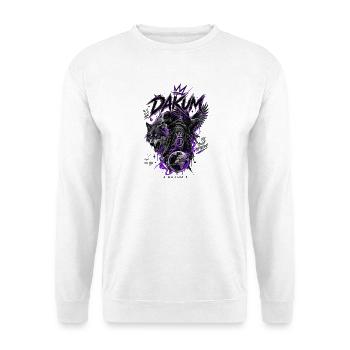 DAKUM Demonic Wolf in the Glow of Night - Unisex Sweatshirt - white - Front