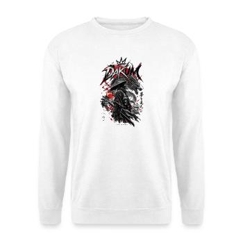 DAKUM Drachenkrieger Samurai - Unisex Pullover - Weiß - Vorne