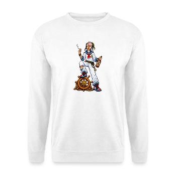 Streetwear de graffiti marin - Sweat-shirt Unisexe - blanc - Devant