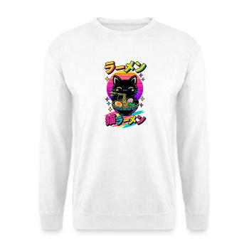 Kawaii Katzen Ramen Anime - Unisex Pullover - Weiß - Vorne