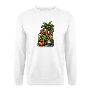 Kaktus & Palme: Sommer-Surfer-Party - Unisex Pullover - Weiß - Vorne
