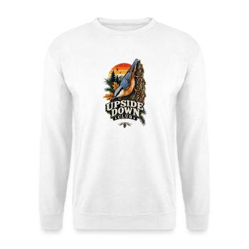 Kleiber Upside Down Club Natur-Badge Vintage  - Unisex Pullover - Weiß - Vorne